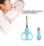 Syga Baby Nail Clippers Set with Scissors 2 Piece Safety Suit (Blue)