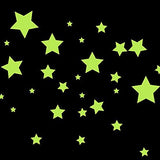 SYGA 50 Pcs Glow in The Dark Stars Decals Design Wall Stickers