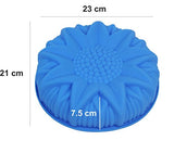 SYGA Big Sunflower Silicone Cake, Jelly, Pudding, Mousse, Bread DIY Baking Mould_Blue