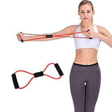 SYGA Yoga Pilates Pull Rope Gym Fitness Resistance Elastic Rubber Bands Straching Training Cord_Red