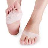 SYGA Forefoot Pads Soft Toe Separator, Prevent Calluses, Foot Pain Relief Honey Comb Pattern for Women and Men_White