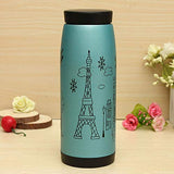 SYGA 1 Piece Stainless Steel 500ml Creative Cartoon Thermos Mug Belly Cup Water Bottle (Blue)