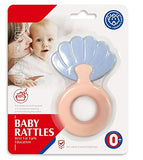 SYGA 1 Piece Baby Rattle Toy Plastic PP boilable and sterilizable BPA Free Toy_Seashell