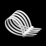 SYGA Nylon Cable Tie Self Locking Zip Ties Strong Cable Tie-Wrap, 250mm Wire Ties, Pack of 250pcs(White)