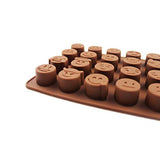 SYGA 28-Cavity Emoji Emotion Cake Mold Smiley Chocolate Candy Baking Mould
