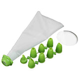 SYGA 8 Nozzles Sacco Pastry Cake Decorator Icing Bag (Green)