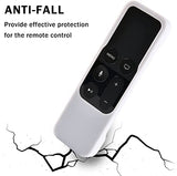 SYGA Apple TV 4K 4th 5th Generation Protective Case Siri Remote Controls Case Cover Skin, Silicone Skidproof Cover of Protection for TV 4 4K Remote Controller - White