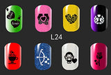 SYGA 1 Piece QJ-L24 Style Nail Plates Nail Art Image Stamping Plates Nail Sticker