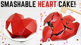 SYGA Pinata 3D Diamond Heart Love Shape Silicone Cake Mold Chocolate Mousse Dessert Baking Non-Stick Mould Pan for Mousse, Chocolate Brownie, Cheesecake, Jelly, Ice Cream, Fondant, DIY Tools-White