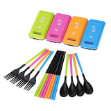 SYGA Travel Portable Cutlery Spoon Portable Camping Box Picnic Chopstick Set_Blue