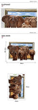 SYGA 3D Elephants Decals Design Wall Stickers SK_FUYH_W