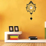 Syga Royal PVC Vinyl Wall Clock Stickers_08 (Black)