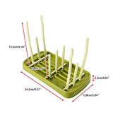 SYGA Foldable Baby Bottle Drying Racks Feeding Cup Nipple Storage Shelf Stand Holder (Green)