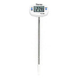 SYGA Digital BBQ Food Thermometer Instant Read Meat Candy Cooking Food Thermometer 180 Degree Rotatable Large Screen Long Probe for Kitchen Grill Meat Milk Yogurt Temperature - White