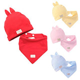 SYGA Baby Kids Infant Toddler Bandana Bib Feeding Triangle Salvia Towel Hat Red