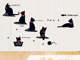 SYGA Cute cat Decals Wall Sticker A_MSHM