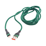 SYGA USB Cable for Apple iPhones, 6A, Green - 2 Meters