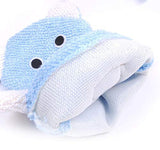 SYGA Teddy Face Cartoon Bathing Gloves Children Cartoon Bath Towel Baby Bath Gloves(Blue)