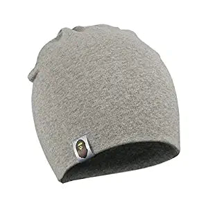 SYGA 1 Piece Small Plain Knitted Baby Cap for 3 to 12 Month Baby_Grey_Size:19 * 20 cm