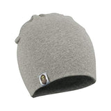 SYGA 1 Piece Small Plain Knitted Baby Cap for 3 to 12 Month Baby_Grey_Size:19 * 20 cm