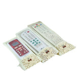SYGA Fancy Cartoon Bear Fabric Lace Remote Cover TV AC Set Top Box Remote Control Case Teddy Bear Gadgets Appliances- Beige, Set of 3 Pcs