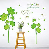 SYGA Green Flowers Decals Design Wall Stickers SK_FUOE