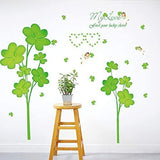 SYGA Green Flowers Decals Design Wall Stickers SK_FUOE