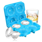 SYGA 1 Piece Diamond-Shaped Fun Ice Cube Molds BPA Silicone Flexible Ice Maker Tray with Funnel