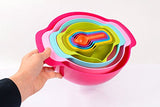 SYGA 10 Pcs Colorful Mixing Bowls Set with Measuring Cups