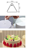 SYGA Three-Sided Plastic Decorating Cake Scraper Icing Fondant Baking Tool