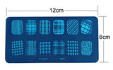 SYGA Plastic, Stainless Steel Image Stamping Plates Nail Art Sticker (Silver)