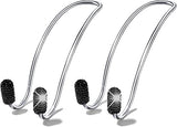 SYGA Car Hooks, 2 pcs Auto Hooks Car Hangers Headrest Hooks Holder for Mask Backpack Handbag Purse Bag Groceries (Black)