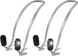 SYGA Car Hooks, 2 pcs Auto Hooks Car Hangers Headrest Hooks Holder for Mask Backpack Handbag Purse Bag Groceries (Black)