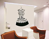 SYGA Creative Dress Shape Wall Quote Hanger Wall Stickers