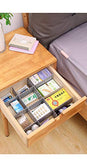 SYGA 4 pcs DIY Plastic Grid Drawer Divider Household Storage Strips_Large (White,47 CM*7CM)