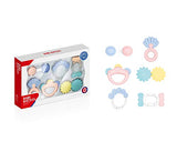 SYGA 6 Pcs Light Colored Different ShapesBaby Rattle Toys