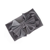 SYGA 1 Piece Velvet Bow Shape Baby Head Band_Grey_19.5 * 11cm