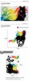 SYGA Colorful Horse Decals Design Wall Stickers SK_FUHA