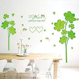 SYGA Green Flowers Decals Design Wall Stickers SK_FUOE