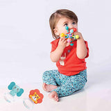 SYGA 3 Pcs Dark Colored Animal Theme Non Toxic Washable Rattle Toy