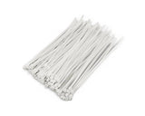 SYGA Nylon Cable Tie Self Locking Zip Ties Strong Cable Tie-Wrap, 250mm Wire Ties, Pack of 250pcs(White)