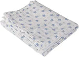 SYGA 1 Piece Organic Cotton Baby Muslin Swaddle_Blue Star