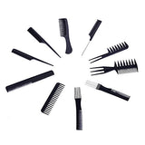 Syga Set Of 10 Professional Hair Cutting & Styling Comb Kit
