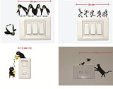SYGA Set of 4 Decorative Beautiful Modern Art Switch Board Stickers