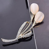 SYGA Brooch Pin Fashion Crystal Rhinestone Jewellery Pin Vintage Accessories Decoration Clothing Bouquet Brooches for Bridal Women Girl