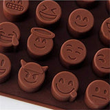 SYGA 28-Cavity Emoji Emotion Cake Mold Smiley Chocolate Candy Baking Mould