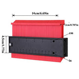 SYGA 14 cm Long Contour Irregular Profile Gauge Duplicator Tiling Laminate Tiles Edge Shaping Wood Measure Ruler for Professional Precise Measurement