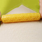SYGA Yellow Hexagon Shape Printing Portable Roller Cake Decorating Baking Mould Fondant Tool