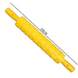 SYGA Yellow Hexagon Shape Printing Portable Roller Cake Decorating Baking Mould Fondant Tool
