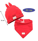 SYGA Baby Kids Infant Toddler Bandana Bib Feeding Triangle Salvia Towel Hat Red